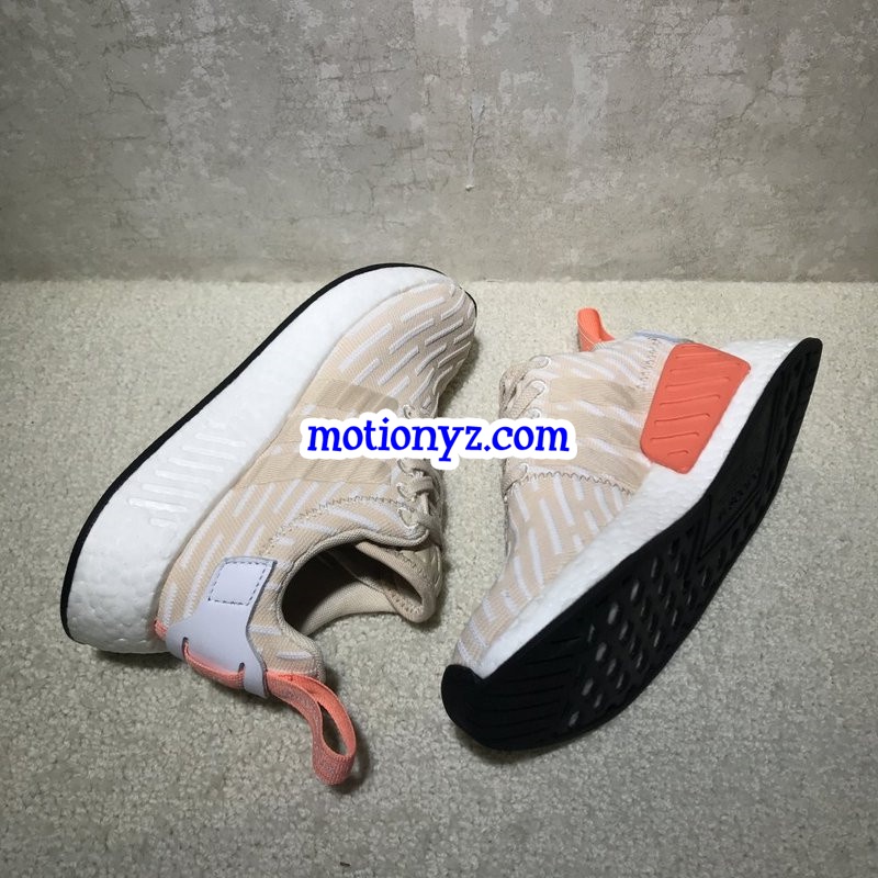 Real Boost Adidas NMD R2 PK Linen White